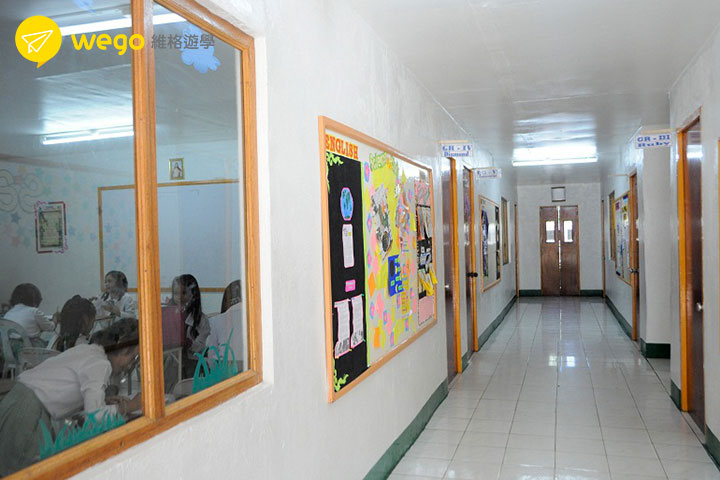 菲律賓遊學 宿霧bayside語言學校RPC校區 教室走廊