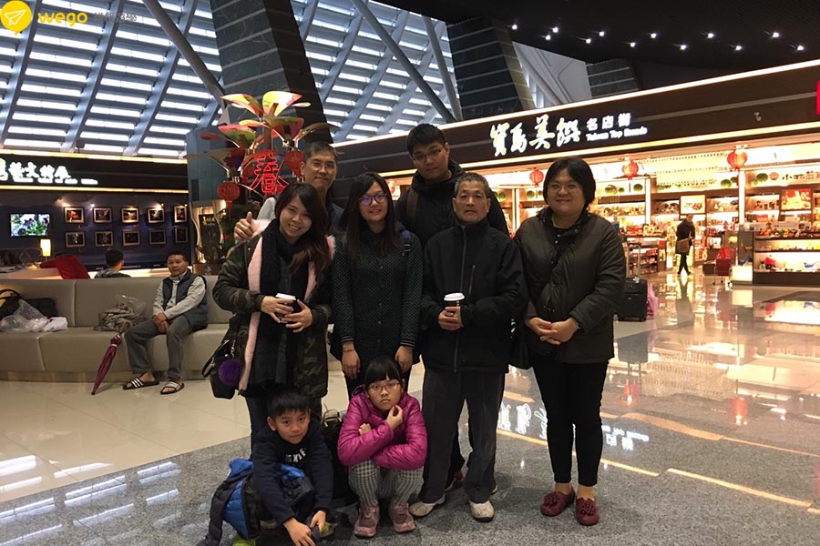 2017寒假遊學團 115出發菲律賓遊學欣倫一家人送機