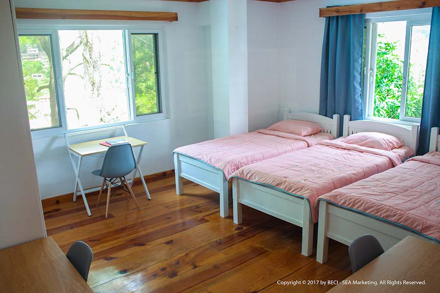 ego維格遊學推薦BECI-THE-CAFÉ嶄新校區-女子宿舍三人房