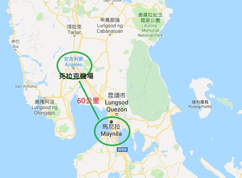 克拉克旅遊地圖