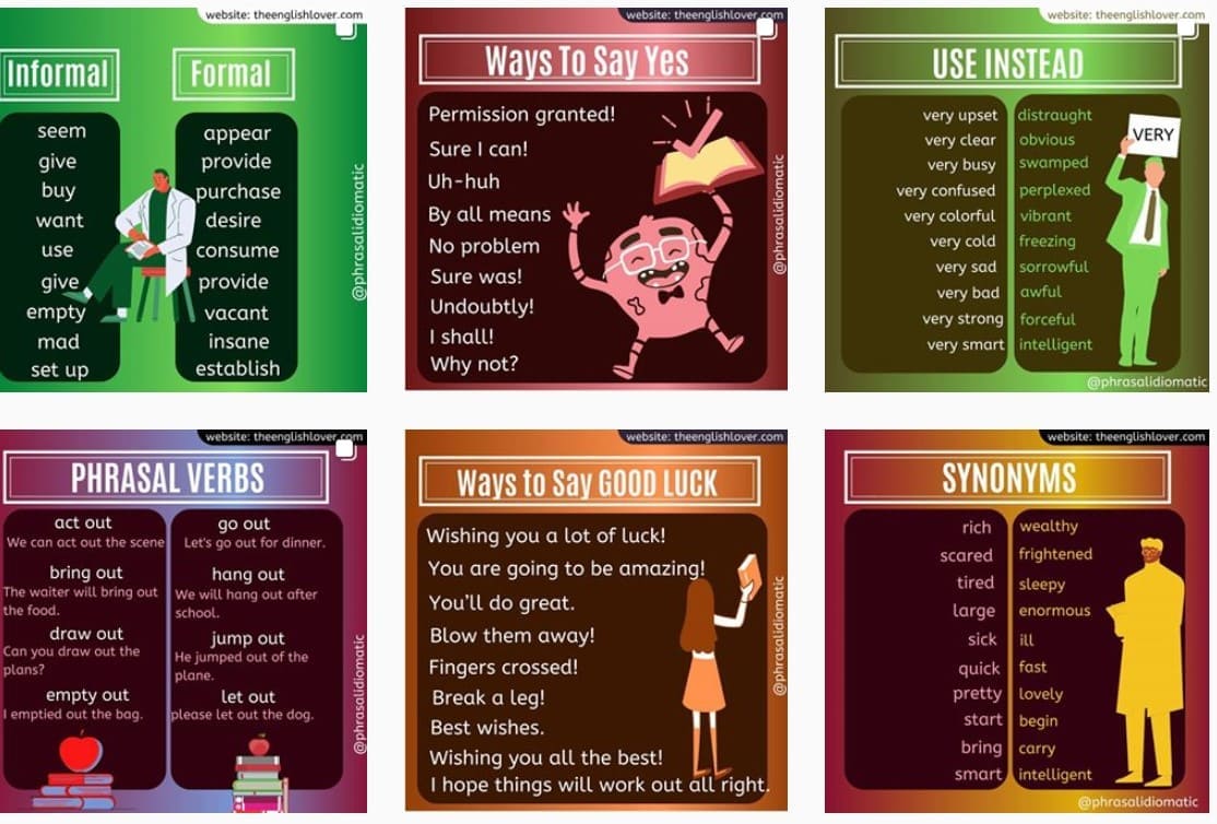 IG學英文，10大必追Instagram學習帳號，輕鬆讓你英文往上滑～