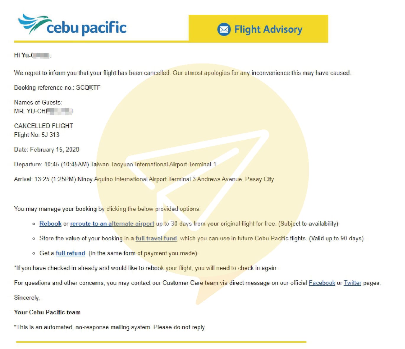 宿霧太平洋航空-5步驟退票教學3 宿霧太平洋航空-5步驟退票教學3