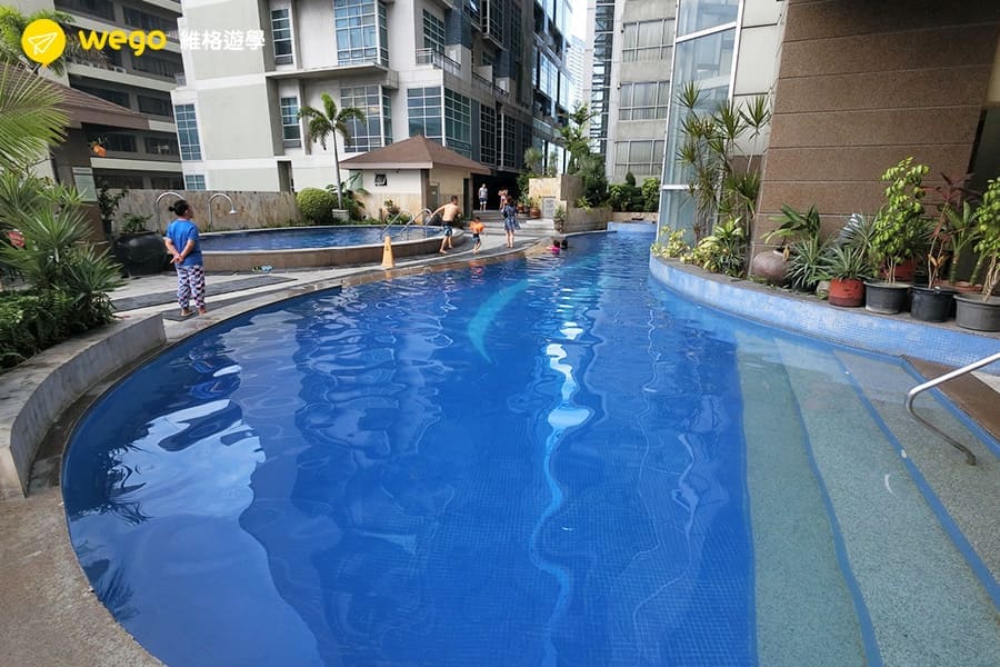 推薦10大網美最愛的菲律賓語言學校-merise語言學校-泳池